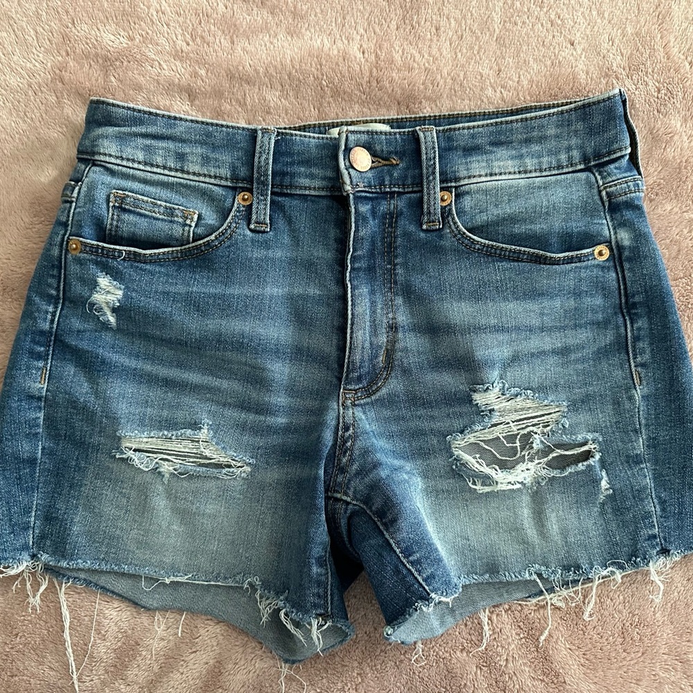 Universal Thread Blue Distressed Jean Shorts
